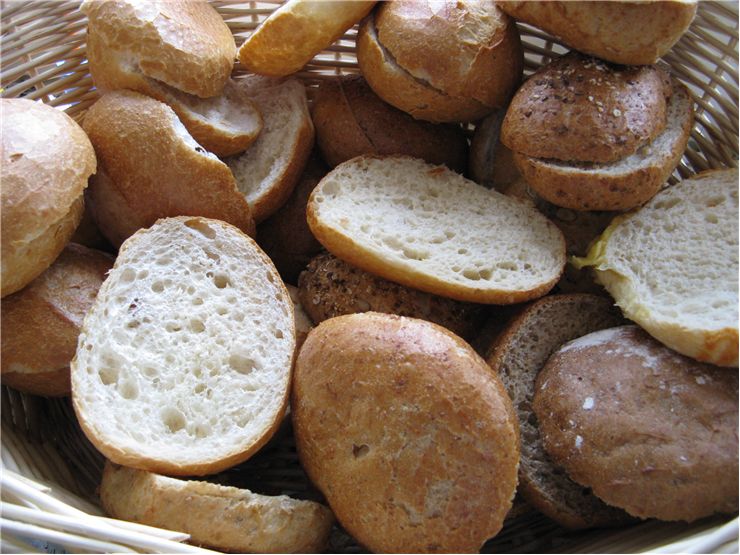 Picture - Bread Rolls in a Basket
